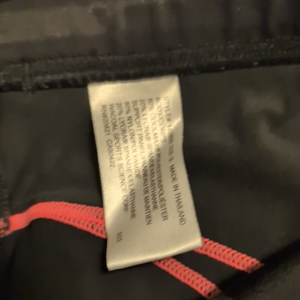 CW-X Compression Black Shorts with Pink Accents - Picture 2 of 6